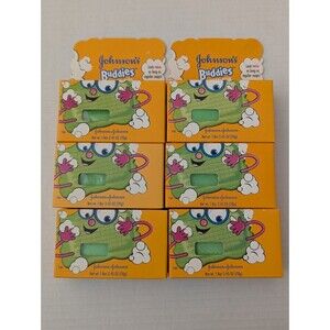 NIB JOHNSON'S Buddies Easy-Grip Sudzing Kids Bar Soap LOT OF 6 DISCONTINUED